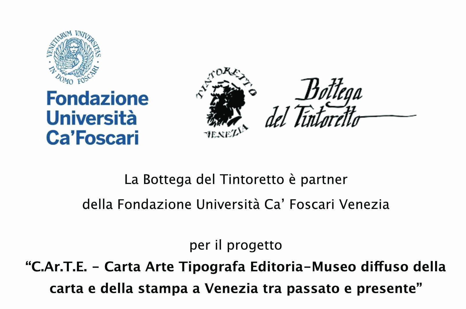 La bottega del Tintoretto partner di Fondazione Università Ca’ Foscari