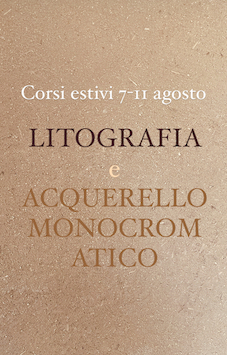 Litografia Acquerello monocromatico